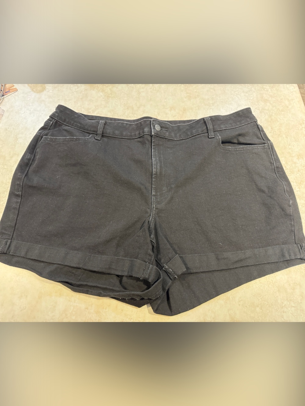 Old Navy Wow High-Rise Classic Black Denim Shorts